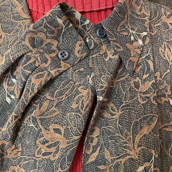 EMMA JAMES MATCHING BLOUSE AND SKIRT WITH BORDER, BLOUSE SIZE 14, SKIRT SIZE 12 - Picture 5 of 11